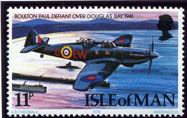 Boulton Paul Defiant over Douglas Bay