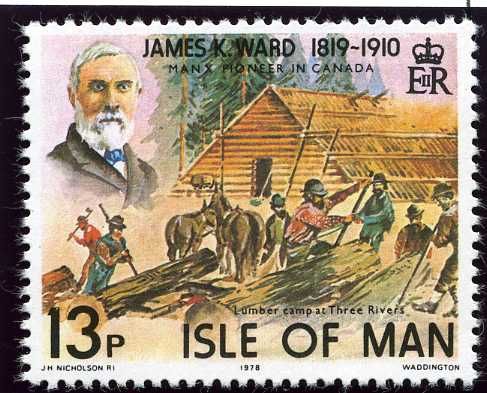Lumber camp at Three Rivers