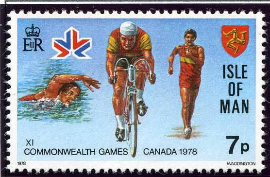 Swimmer, cyclist, walker