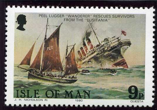 Rescuing passengers from the "Lusitania"