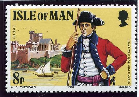 Lt. Mark Wilks (Royal Manx Fencibles) and Peel Castle
