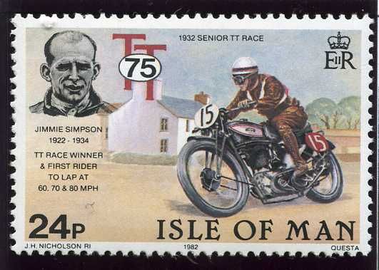 Jimmie Simpson (TT winner & first to lap at 60, 70, 80 mph)