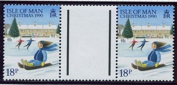 Girl on toboggan, skaters (value in black)
