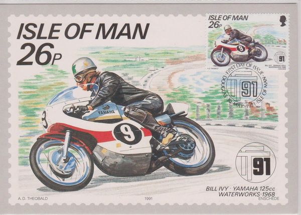 Bill Ivy, Yamaha 125cc, Waterworks, 1968