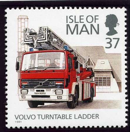 Volvo turntable ladder, Douglas, 1989