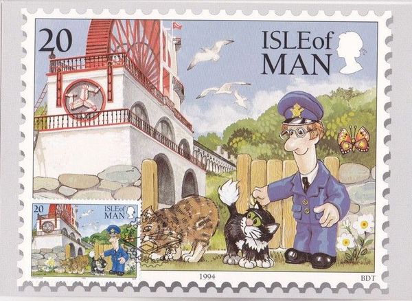 Postman Pat at Laxey Wheel