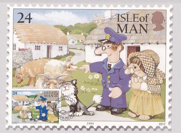 Postman Pat at Cregneash