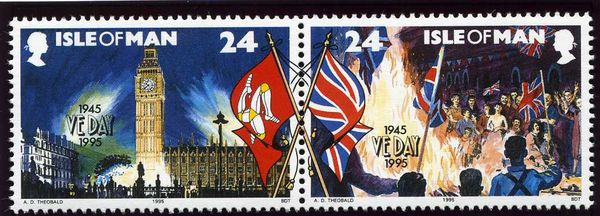 British Flag, Crowd celebrating