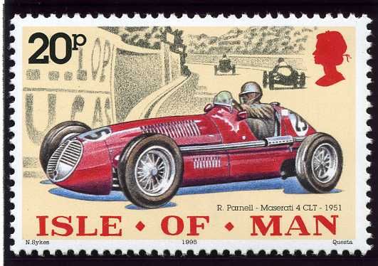 Reg Parnell in the Maserati "4CLT", 1951