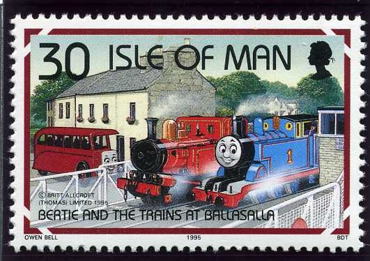 Bertie and the Trains at Ballasalla