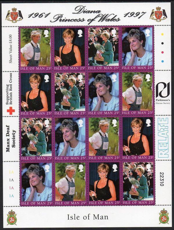 Princess Diana Wearing Protective Clothes, Angola