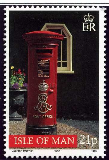 King Edward VII Pillar Box, Laxey Station