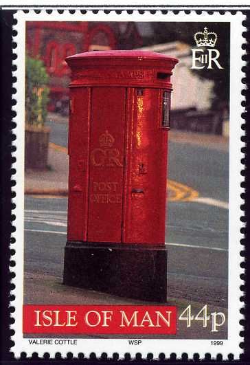 Small Oval Pillar Box, Derby Road, Douglas