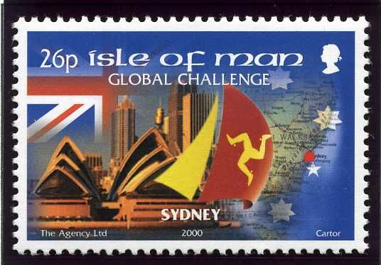 Sydney: Opera House, Australian Flag and Map