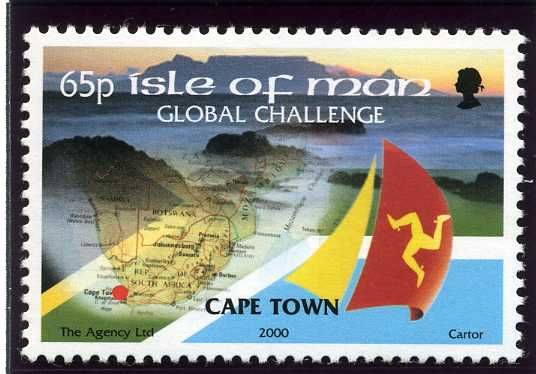 Cape Town: South African Flag, Map and Table Mountain