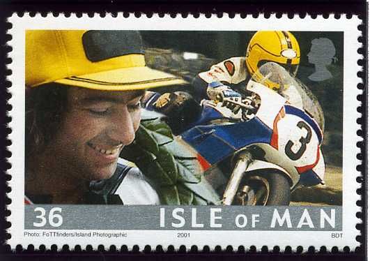 Joey Dunlop leaving Ramsey, 1988 TT Races