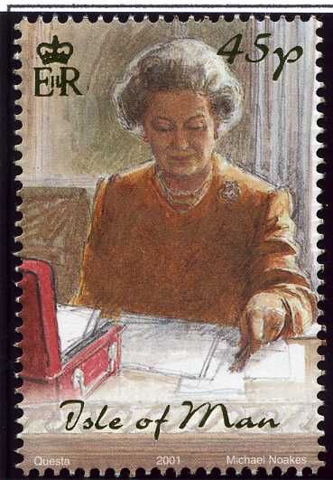 The Queen at Desk, Sandringham