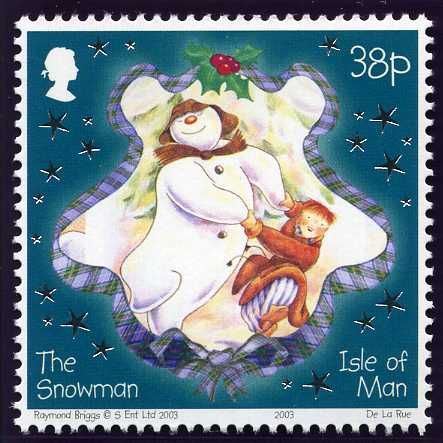 Boy and the Snowman holding Hands