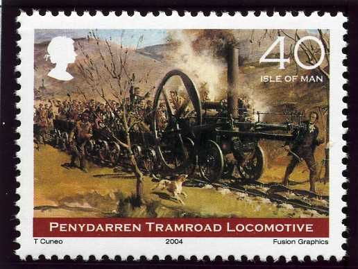 Tramroad Locomotive "Pen-y-Darren" by Terence Cuneo
