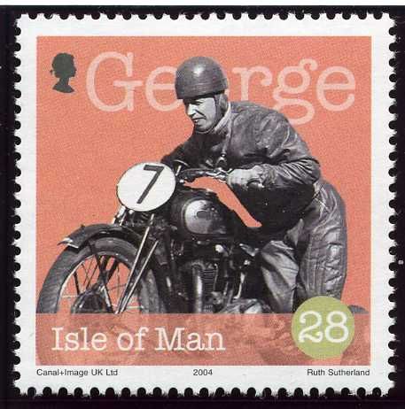 Scene from the Film "No Limit", 1936: Pushing Motorcycle