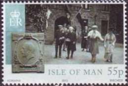 King George V & Queen Mary at Grand Hall, Douglas, 1920