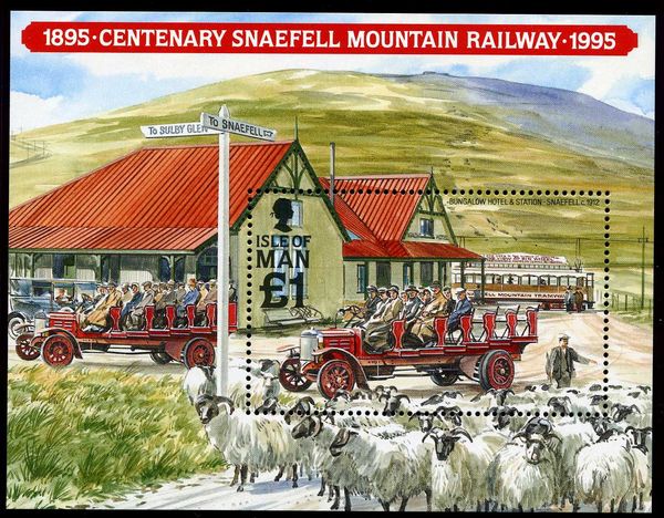 Bungalow Hotel and Station - Snaefell c. 1912