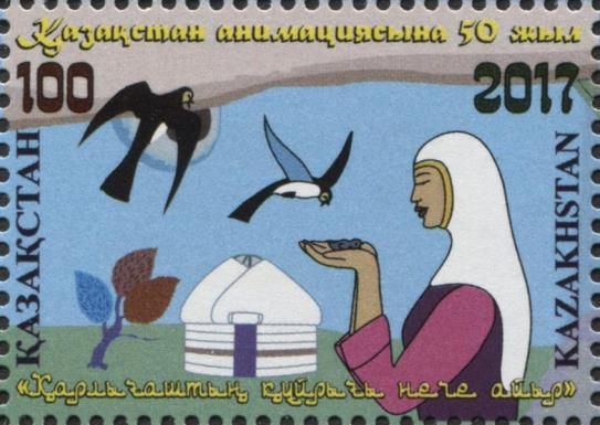 Woman Feeding Swallows