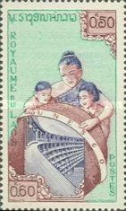 Laotians and UNESCO Building