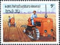 Tractors ploughing