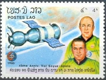 Soviet Astronauts; A. Leonov and V. Kubasov