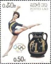 Gymnast and urn