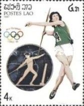 Throwing the javelin and plate