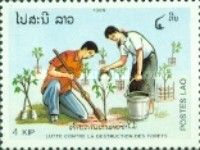 Family planting a tree