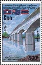 Peace bridge between Laos and Thailand