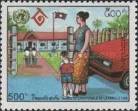 Parents taking kids to school