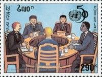 Men Seated at Round Table