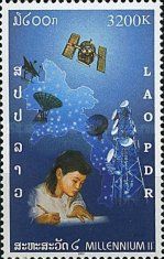 Satellite and map of Laos