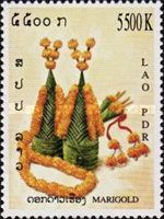 Decorations made with marigolds