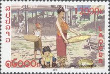 Rice threshing