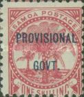 Overprinted in Blue