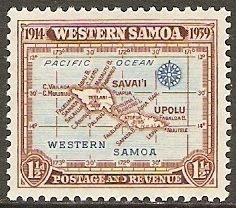 Map of Western Samoa