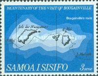 Map of Western Samoa