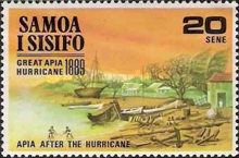 Apia after hurricane.
