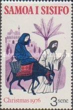 Mary and Joseph fleeing on a Donkey