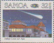 Halley's Comet over Apia