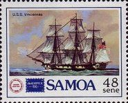 Sailing ship U.S.S. Vincennes