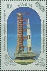 Saturn-Apollo vehicle and mobile launcher