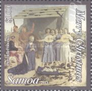 Nativity painting by Piero della Francesca