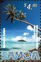 Shore with palm-trees
