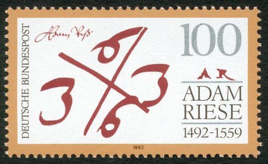 500th Birth Anniv. of Adam Riese (1492-1559)